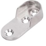 SOPORTE DE TUBO OVALADO NIQUELADO