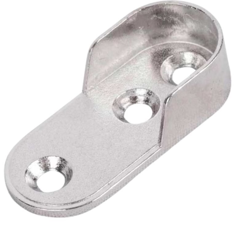 SOPORTE DE TUBO OVALADO NIQUELADO