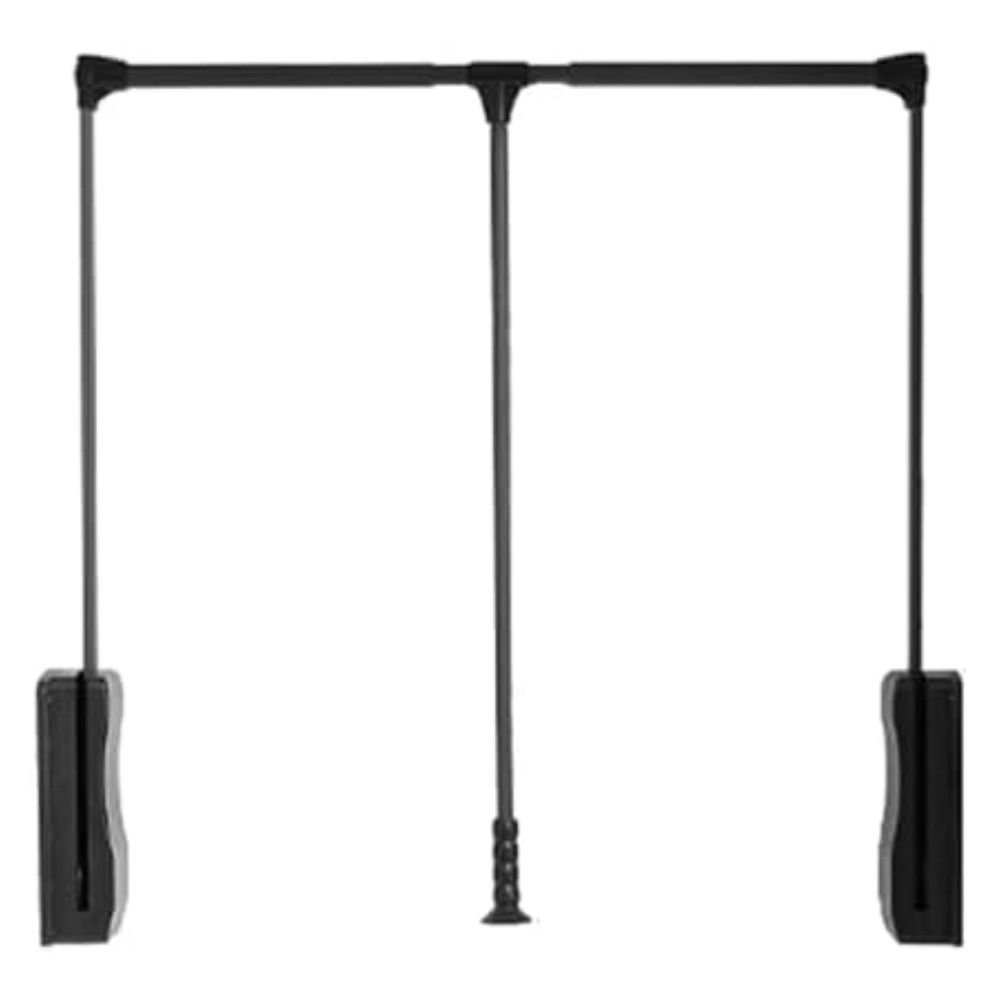 ELEVADOR PARA ROPA CLOSET 830-1150MM CIERRE LENTO NEGRO